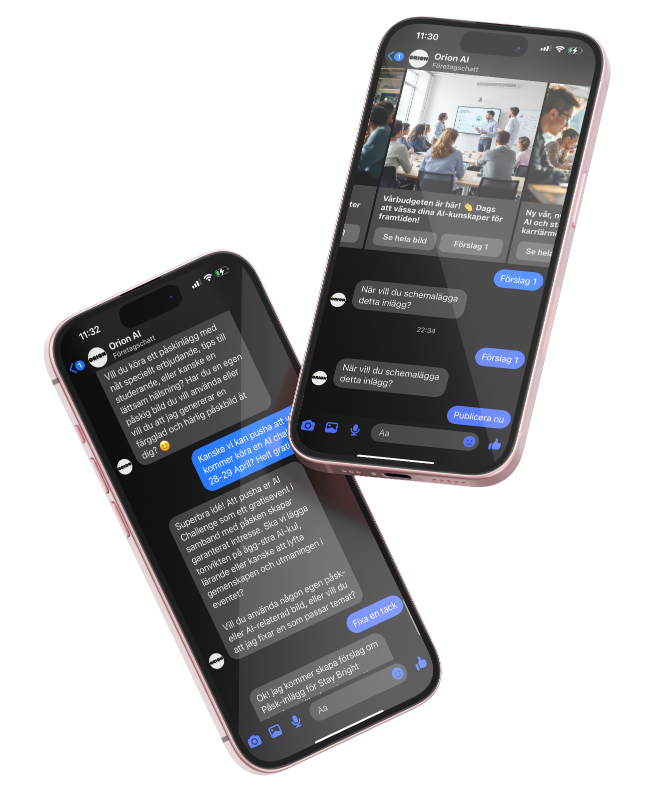 oriiion AI chat interface